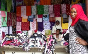 Fröhliche Marktfrauen in Ruanda